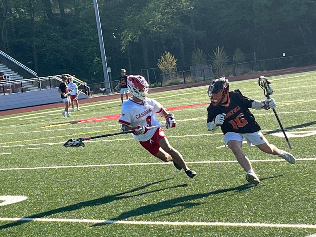 Cardinals boys lacrosse team defeated at home by FCIAC rival Ridgefield, victorious at Cardinal Stadium versus Fordham Prep