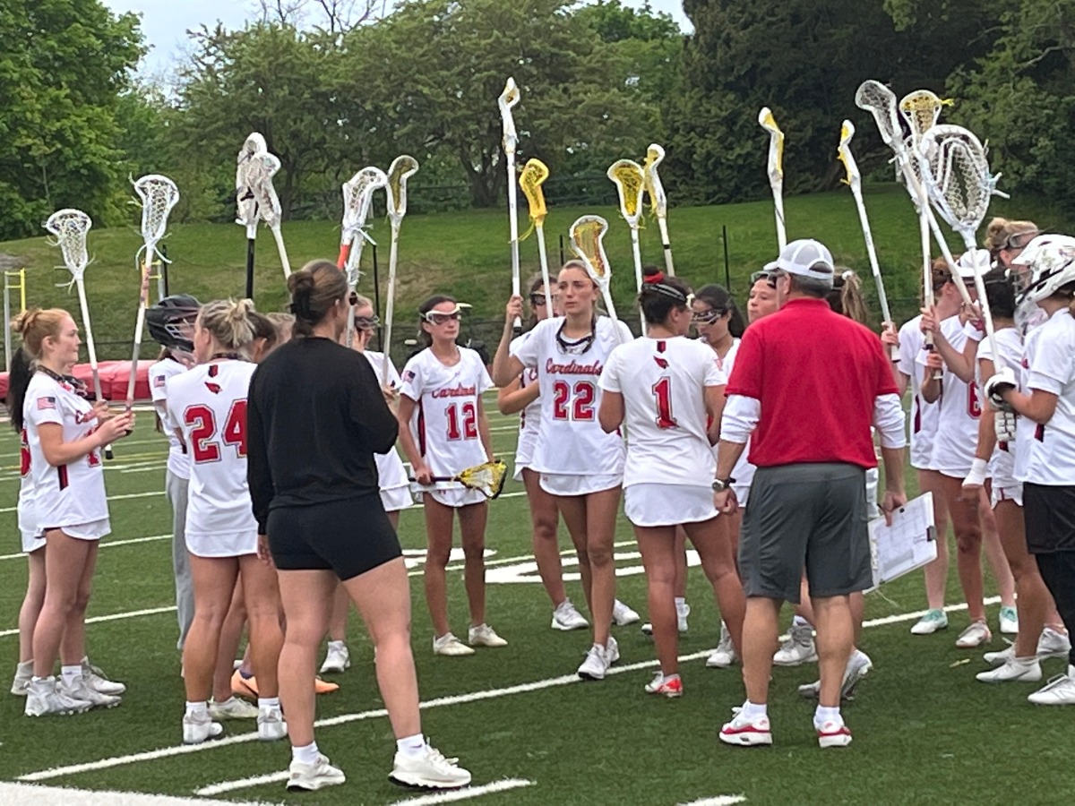 Greenwich High girls lacrosse team puts forth strong effort in loss to powerhouse Darien at Cardinal Stadium; Cardinals victorious against Norwalk, Northwest United